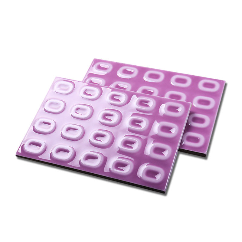 Purple Color Handmade Porcelain Tiles 4.7x7 Inch Glossy Surface Slip Resistance