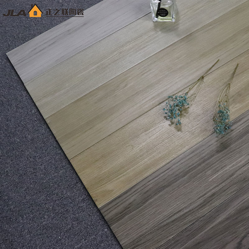 High Water Absorption Wood Effect Floor Tiles , Anti Skidding 6x24 Ceramic Tile