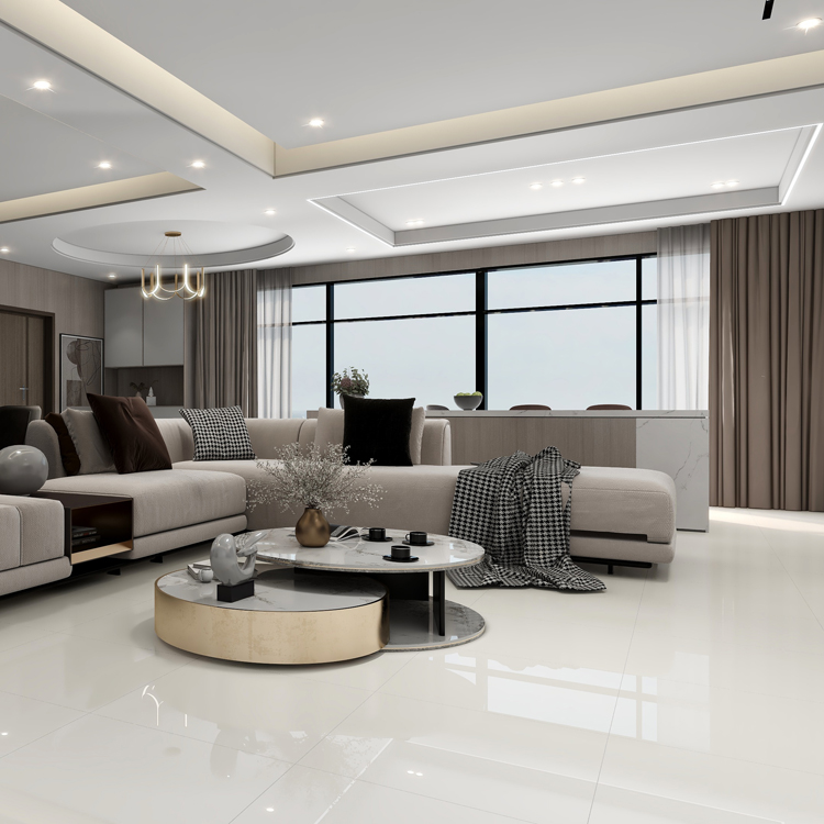 China white Volakas 600x600mm ceramic tile flooring prices