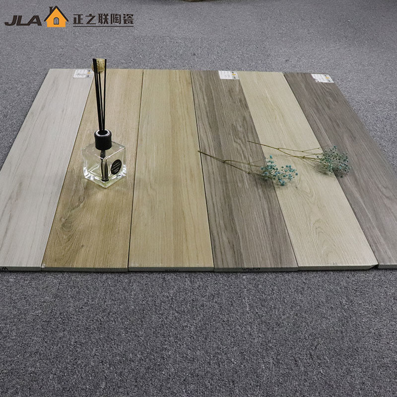 High Water Absorption Wood Effect Floor Tiles , Anti Skidding 6x24 Ceramic Tile