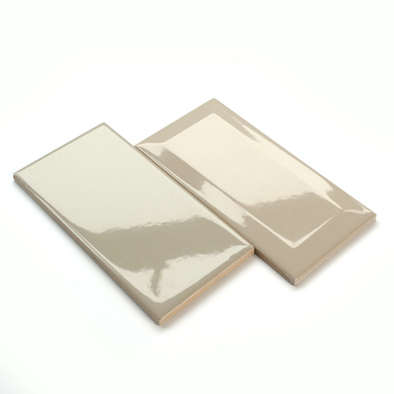 75X150mm 3X6 Inches White Glossy Or Matt Bevelled Glazed Ceramic Wall Tile