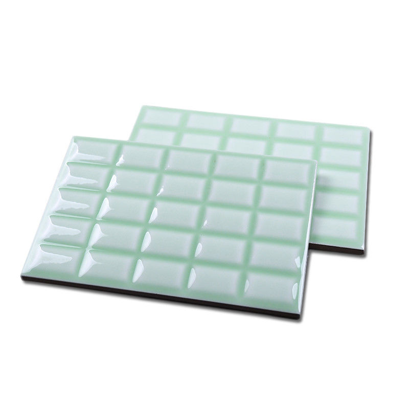 Light Green Coloured Kitchen Wall Tiles 120x180mm Colorful Mosaic Tile