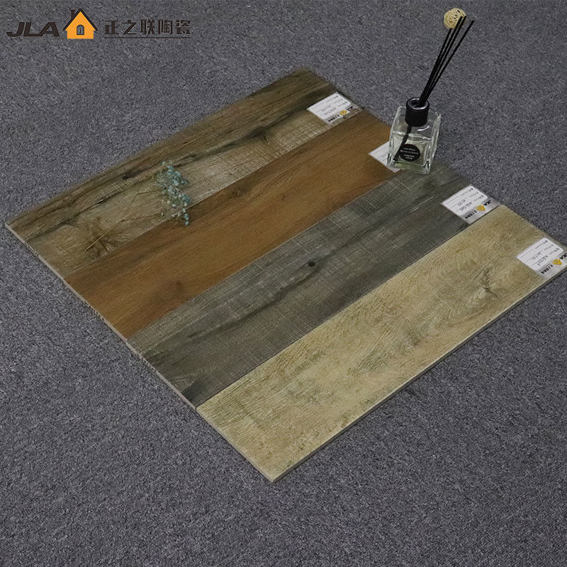 6x24 Wood Look Ceramic Tile Non Slip Industrial Floor Tiles Antibacterial