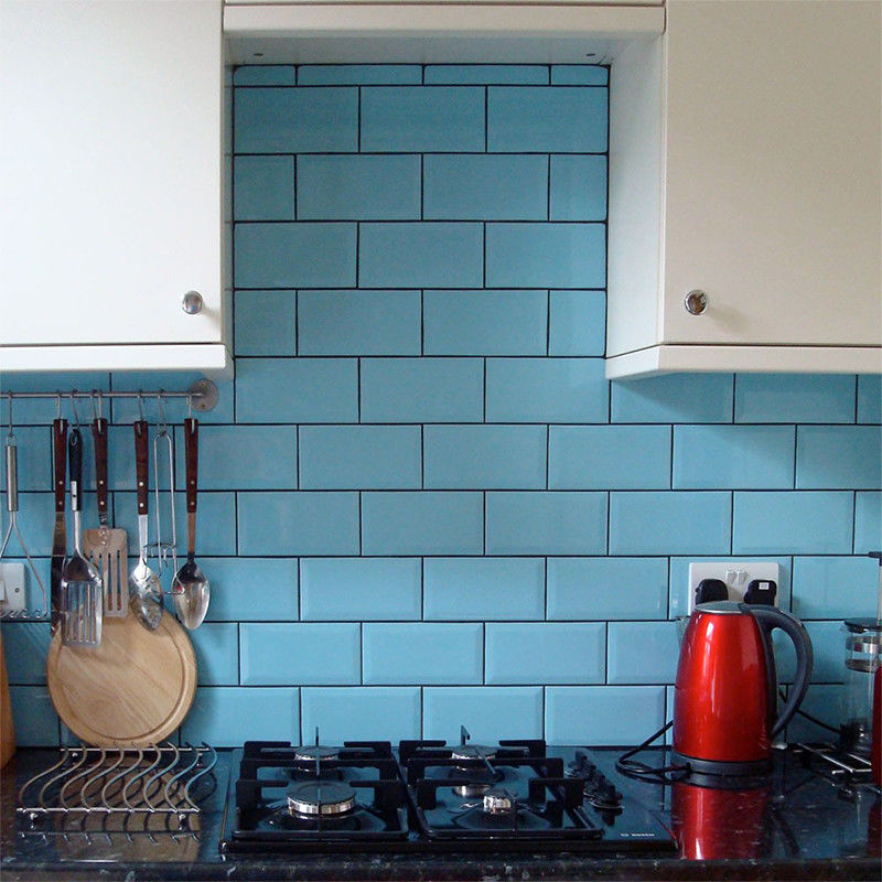 Anti Skidding Modern Kitchen Backsplash Tile 100x200 Flat / Beveled Finish