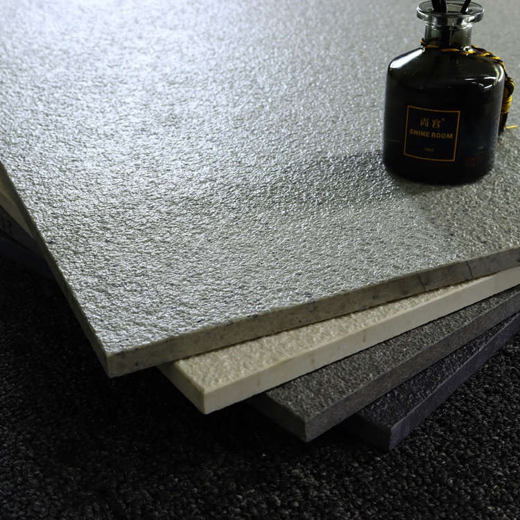 60x60 Glossy White Grey Porcelanto Ceramic Vitrified Floor Tiles